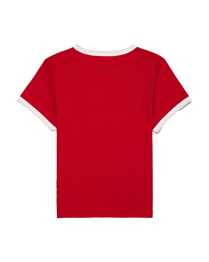 Cropped Ringer Tee